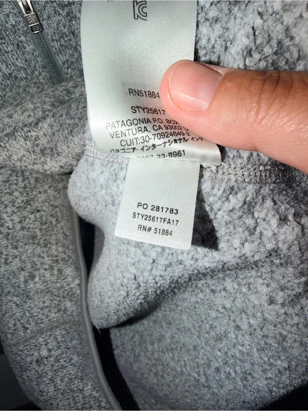 Patagonia Better Sweater Womens Gray Fleece Quarter Zip Size Small